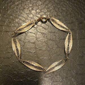 Elegant Silver Trifari Filigree Bracelet